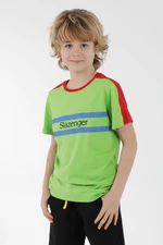 Zelené chlapčenské tričko Slazenger Pat