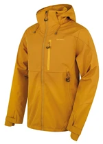 Husky  Sauri M mustard, L Pánska softshell bunda