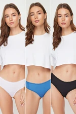 Trendyol 3-Pack Multi Color Polyamide Hipster Knitted Briefs