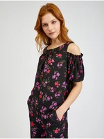 Black women's floral blouse ORSAY