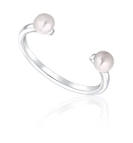 JwL Luxury Pearls Minimalistický prsteň s pravými perlami JL0761