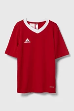 Dětské tričko adidas Performance červená barva