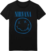 Nirvana T-Shirt Blue Smiley Black S