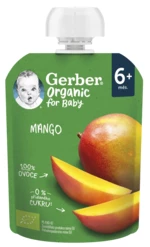 Gerber Organic vrecko mango 100% BIO 6m+ 16 x 90 g