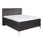 Antracytowe łóżko boxspring 160x200 cm La Maison – Meise Möbel