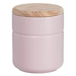 Różowy porcelanowy pojemnik z drewnianym wieczkiem Maxwell & Williams Tint, 600 ml