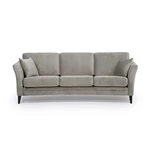 Beżowa aksamitna sofa Scandic Eden, 237 cm