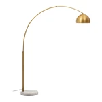 Lampa stojąca w kolorze złota z metalowym kloszem (wys. 185 cm) Madali – Kave Home