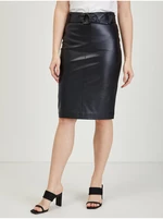 Black women's faux leather pencil skirt ORSAY