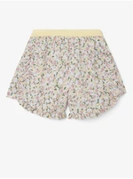 White-pink girly floral shorts name it Finna - unisex