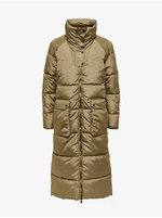 Women's Brown Quilted Coat ONLY Nora - Women