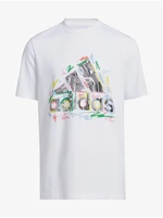 White kids t-shirt adidas Performance - Boys