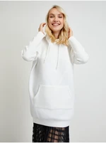 White Ladies Oversize Hoodie Guess Alisa - Women