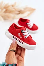 Kids classic sneakers Big Star - red