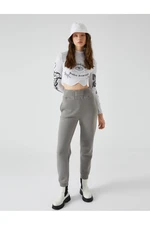 Koton Jogger Sweatpants High Waist with Pocket Details.