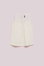 LADIES TOP L-TS-4080 OFF WHITE