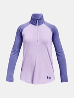 Fialové holčičí sportovní tričko Under Armour UA Tech Graphic 1/2 Zip