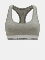 Šedá žíhaná podprsenka Calvin Klein Underwear - Dámské
