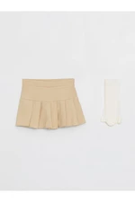 LC Waikiki Basic Baby Girl Skirt and Pantyhose 2 Pack