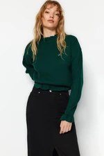 Svetr z pleteniny Trendyol Emerald Green Crop