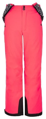 Tmavě růžové holčičí lyžařské kalhoty Kilpi GABONE