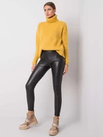 Leggings in pelle da donna Fashionhunters Leather