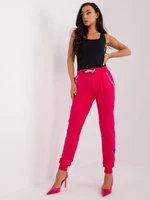 Fuchsia sweatpants with pockets