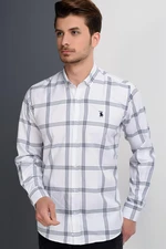 G656 DEWBERRY MEN'S SHIRT-PLAIN WHITE