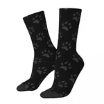 Happy Funny Men's Socks Paw Retro Harajuku Dog Hip Hop Novelty Crew Crazy Sock Gift Pattern Printed