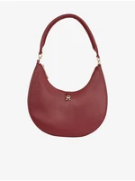 Burgundy Women's Bag Tommy Hilfiger Feminine Shoulder Bag - Women