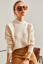 Dámsky pletený sveter z menčestru Bianco Lucci