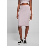 Women's ribbed lilac midi skirt