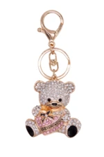 Keychain Winnie the Bear BR-7 White + Pink