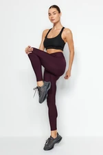 Trendyol Dark Damson Compression Full Length Sports Leggings