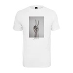 White T-shirt with peace sign