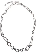 Silver necklace with different clasps