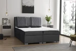 Moderní box spring postel Colombo 180x200, šedá