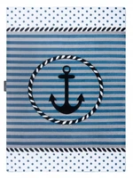 Dětský kusový koberec Petit Marine anchor sea blue-140x190