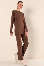 Bigdart 15826 Corduroy Double Suite - Brown