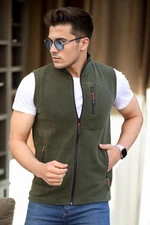 42181 Dewberry Fleece Mens Vest-Khaki