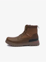 Brown men's winter ankle boots Celio