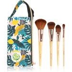 So Eco Natural Travel Brush Set cestovná sada štetcov s taštičkou