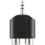 Belkin F3Y120bf  jack / cinch audio Y adaptér [1x jack zástrčka 3,5 mm - 2x cinch zásuvka] čierna