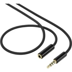 SpeaKa Professional SP-7870552 jack audio predlžovací kábel [1x jack zástrčka 3,5 mm - 1x jack zásuvka 3,5 mm] 1.00 m či