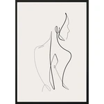 Nástenný plagát v ráme SKETCHLINE/NAKED, 70 x 100 cm