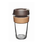 Cestovný hrnček s viečkom KeepCup Brew Cork Edition Almond, 454 ml