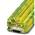 Dvojitá svorka na ochranný vodič Phoenix Contact STTB 2,5/2P-PE 3040067, 50 ks, zelená, žlutá