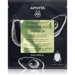 Apivita Express Beauty Moisturizing Tissue Face Mask Avocado hydratační plátýnková maska pro zklidnění pleti 10 ml