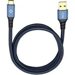 USB 3.0 kabel Oehlbach USB Plus C3 9325, 50.00 cm, modrá