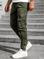 Pantaloni joggers cargo verzi Bolf CT6707S0